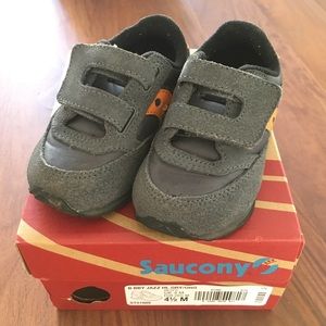 Saucony Jazz Sneaker Baby Sz 4.5 Gray and Orange
